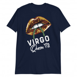 Virgo Queen Lips Sexy Black Afro Queen September Unisex T-Shirt