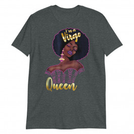 Virgo Queen Astrology Birthday for Afro Black Women Unisex T-Shirt