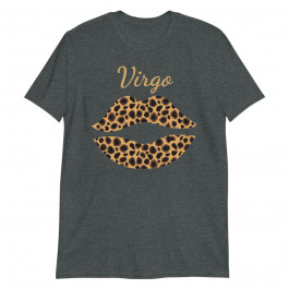 Virgo Leopard Lips Queen Zodiac Birthday Unisex T-Shirt