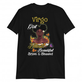 Virgo Black Girl Shirt August September Birthday Unisex T-Shirt