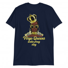 Virgo Black Afro Queen Birthday Unisex T-Shirt