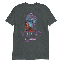 Purple Virgo Queen African American Woman August September Unisex T-Shirt