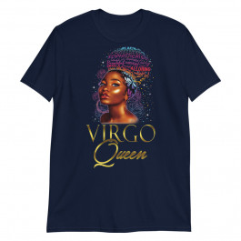 Beautiful African American Virgo Queen Natural Hair Women Unisex T-Shirt