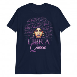Womens Purple Libra Queen Woman Lady September Womens Birthday Unisex T-Shirt