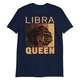 Women's Libra Queen Afro Birthday Melanin Black African American Tank Unisex T-Shirt