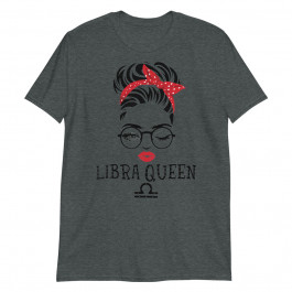 Libra Queen Woman Face Wink Eyes Lady Face Birthday Unisex T-Shirt