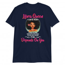Libra Queen Shirt for Afro American Girls and Women Unisex T-Shirt
