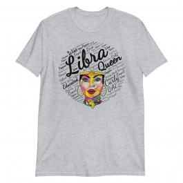 Libra Queen Shirt Birthday Gift Melanin Libra Black Unisex T-Shirt