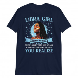 Libra Girl Black Queen September Birthday October Birthday Unisex T-Shirt