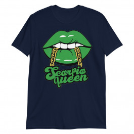 Women's Scorpio Queen Green Lips with Chain Symbol Sexy Mouth Unisex T-Shirt