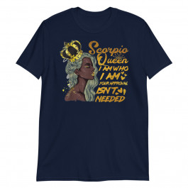 Women's Scorpio Queen Birthday Zodiac Gift Black Unisex T-Shirt