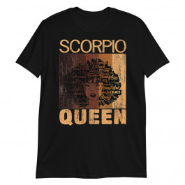 Women's Scorpio Queen Afro Birthday Melanin Black African American Tank Unisex T-Shirt