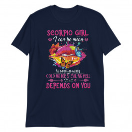 Women's Scorpio girl Lips October November Queen Birthday Zodiac Unisex T-Shirt