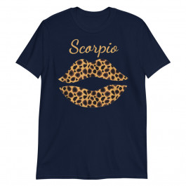 Scorpio Leopard Lips Queen Zodiac Birthday Unisex T-Shirt