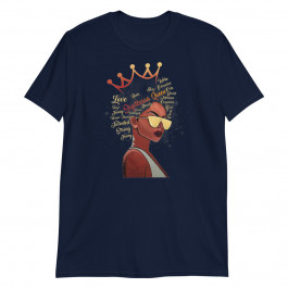 Women's Sagittarius Queen Strong Smart afro Melanin Gift Black Women Unisex T-Shirt