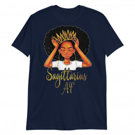 Women's Sagittarius Queen Zodiac Floral Birthday Unisex T-Shirt