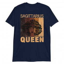Women's Sagittarius Queen Afro Birthday Black African American Tank Unisex T-Shirt