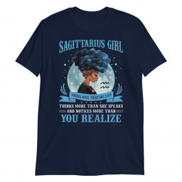 Women's Sagittarius Girls Black Queen November December Birthday Unisex T-Shirt