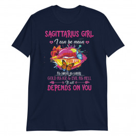 Women's Sagittarius Girl lips November December Queen Birthday Zodiac Premium Unisex T-Shirt
