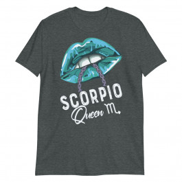 Scorpio Queen Lips Chain Zodiac Astrology Horoscope Unisex T-Shirt