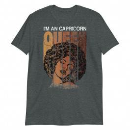 Queen Capricorn Afro Curly Women December January Women Unisex T-Shirt