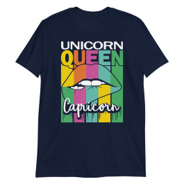 Capricorn Unicorn Queen Zodiac Sign Vintage Pride Unisex T-Shirt