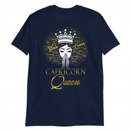 Praying Capricorn Queen Black Lives Matter Zodiac Birthday Unisex T-Shirt