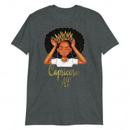 Capricorn Queen Zodiac Floral Birthday Unisex T-Shirt