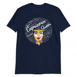 Capricorn Black Queen Shirt Birthday Gift Melanin Unisex T-Shirt