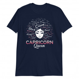 Black Women Capricorn Queen January Birthday Unisex T-Shirt