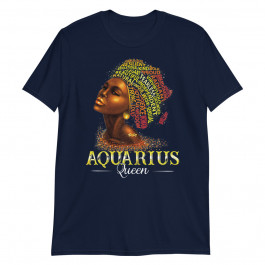 Women's Aquarius Queen Womens Birth Date Symbol Zodiac Unisex T-Shirt
