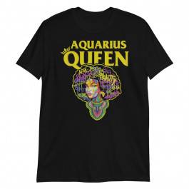 Water Color Aquarius Queen Zodiac Birthday Unisex T-Shirt