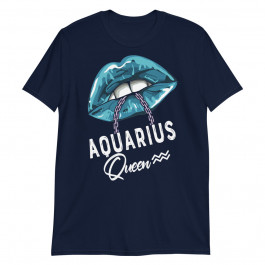 Aquarius Queen Lips Chain Zodiac Astrology Women's Unisex T-Shirt