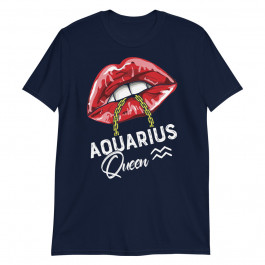 Aquarius Queen January February Birthday Sexy Lip Unisex T-Shirt