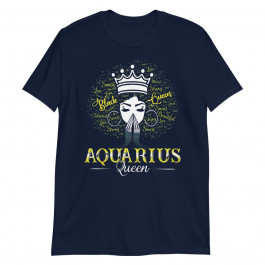Aquarius Queen Black Women February Birthday Unisex T-Shirt
