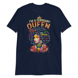 Aquarius African Pride Black Queen February Birthday Unisex T-Shirt