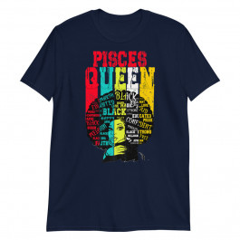 Pisces Pride Black Woman Afro Horoscope Zodiac Apparel Premium Unisex T-Shirt